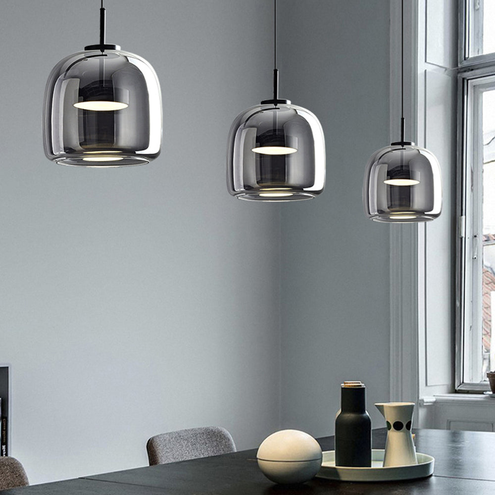 Aurelian Retro Pendant Lamp with Cozy Amber Glow Effect - OpalDwell