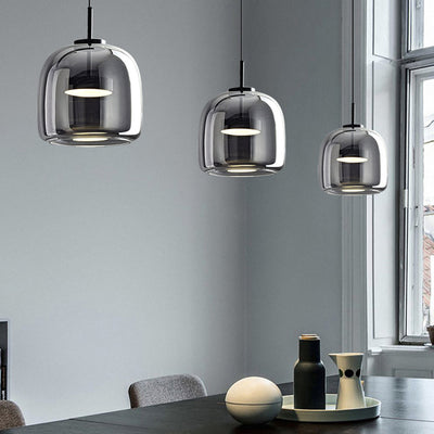 Aurelian Retro Pendant Lamp with Cozy Amber Glow Effect - OpalDwell