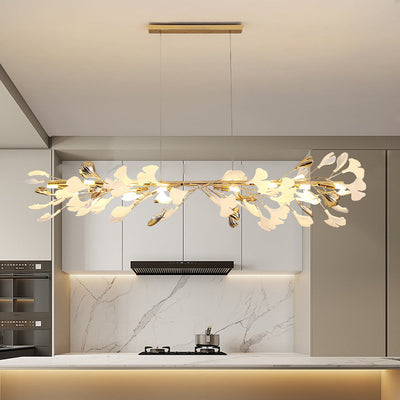 CeraLuxe Ceramic Chandelier with 8 Warm LEDs for Interiors OpalDwell