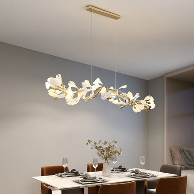 CeraLuxe Ceramic Chandelier with 8 Warm LEDs for Interiors OpalDwell