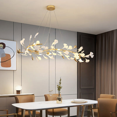 CeraLuxe Ceramic Chandelier with 8 Warm LEDs for Interiors OpalDwell