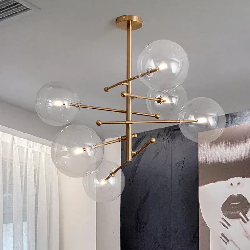 Sorren | Glass Chandelier - OpalDwell