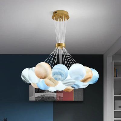 Lunara | Celestial Bubble Chandelier - OpalDwell