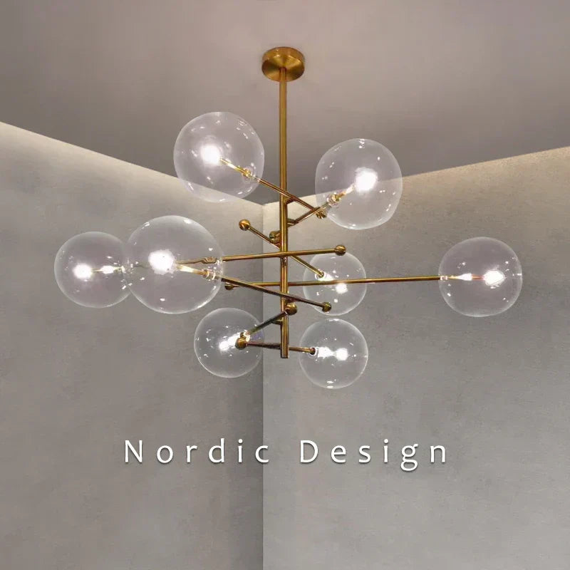 Sorren | Glass Chandelier - OpalDwell