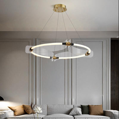 Ambient Lighting With Acrylic Chandelier For Modern Spaces OpalDwell