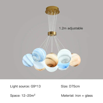 Lunara | Celestial Bubble Chandelier - OpalDwell