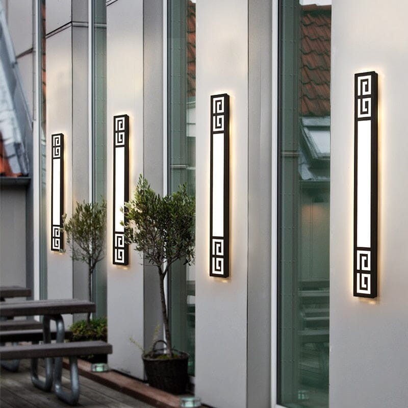 NovaGuard Modern Weather-Resistant Outdoor Wall Lamp With LED - OpalDwell