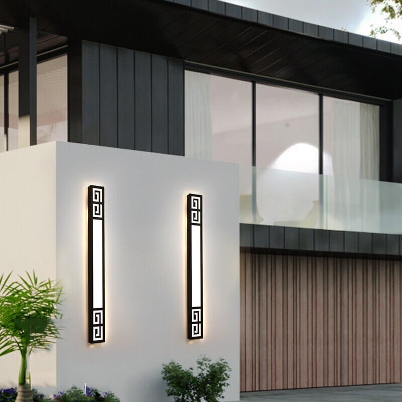 NovaGuard Modern Weather-Resistant Outdoor Wall Lamp With LED - OpalDwell