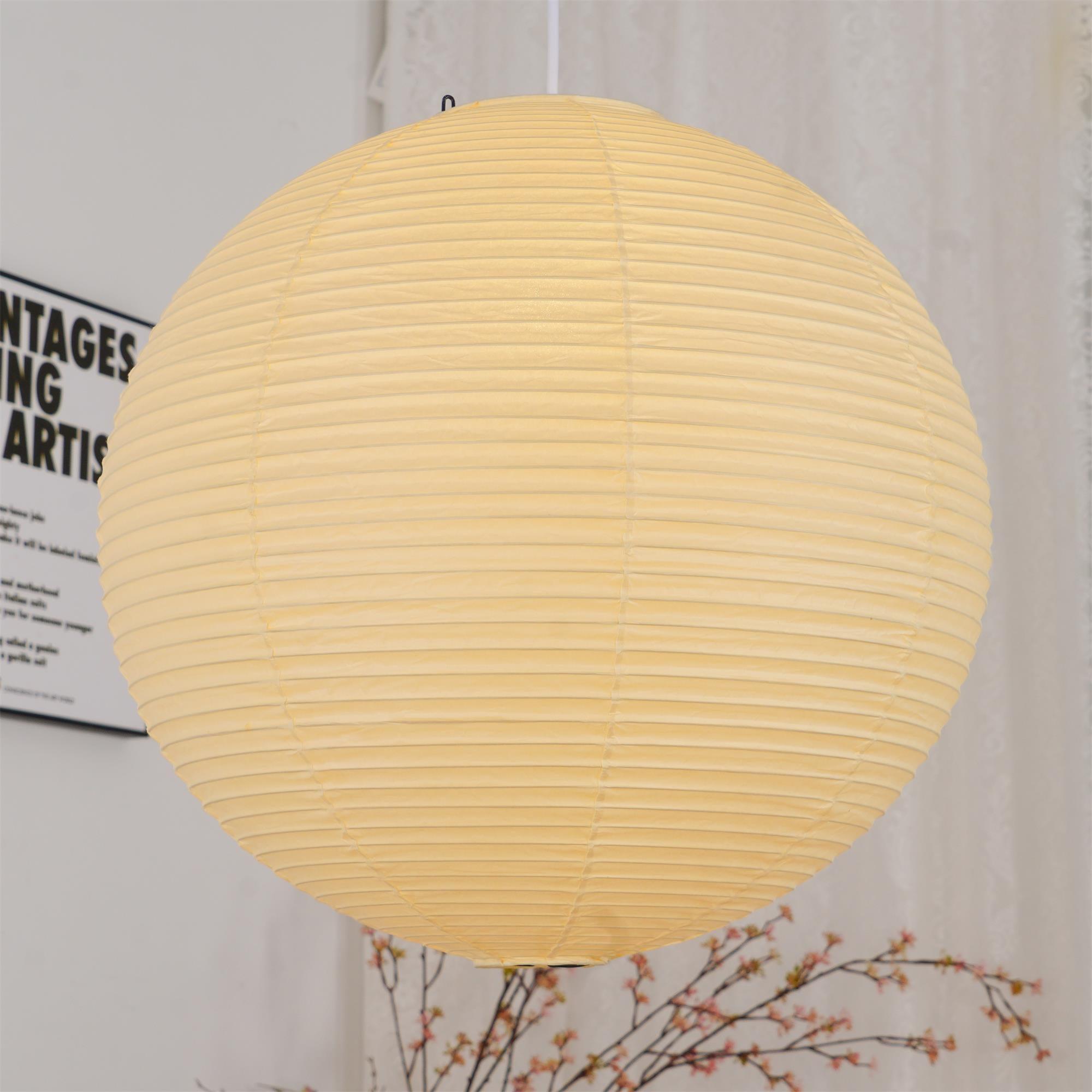 Kirei Studio Pendant Light Akari Inspired Mid Century Lamp OpalDwell
