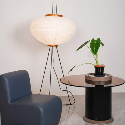 Kaze Rice Paper Floor Lamp - Japanese-Inspired Ambient Glow OpalDwell