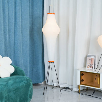Kazumi Rice Paper Floor Lamp by OpalDwell Soft Ambient Glow OpalDwell