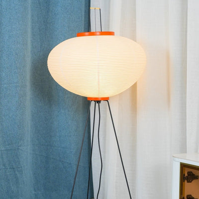 Kazumi Rice Paper Floor Lamp by OpalDwell Soft Ambient Glow OpalDwell