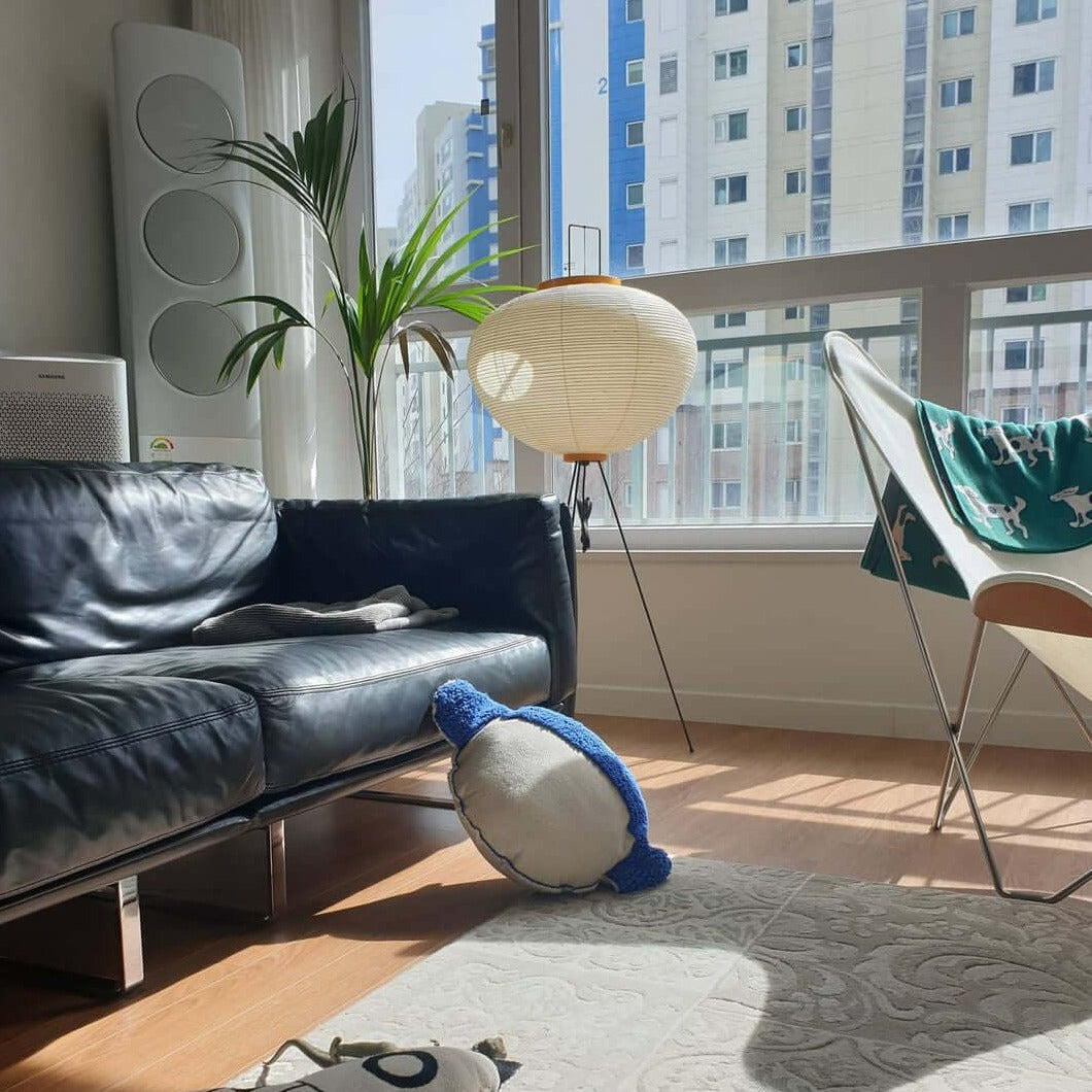 Kaze Rice Paper Floor Lamp - Japanese-Inspired Ambient Glow OpalDwell