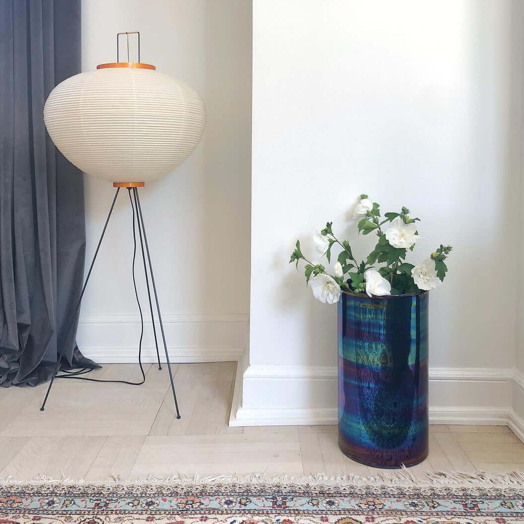 Kaze Rice Paper Floor Lamp - Japanese-Inspired Ambient Glow OpalDwell
