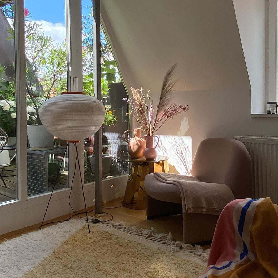 Kaze Rice Paper Floor Lamp - Japanese-Inspired Ambient Glow OpalDwell