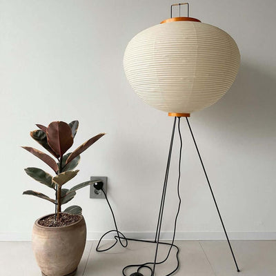 Kazumi Rice Paper Floor Lamp by OpalDwell Soft Ambient Glow OpalDwell