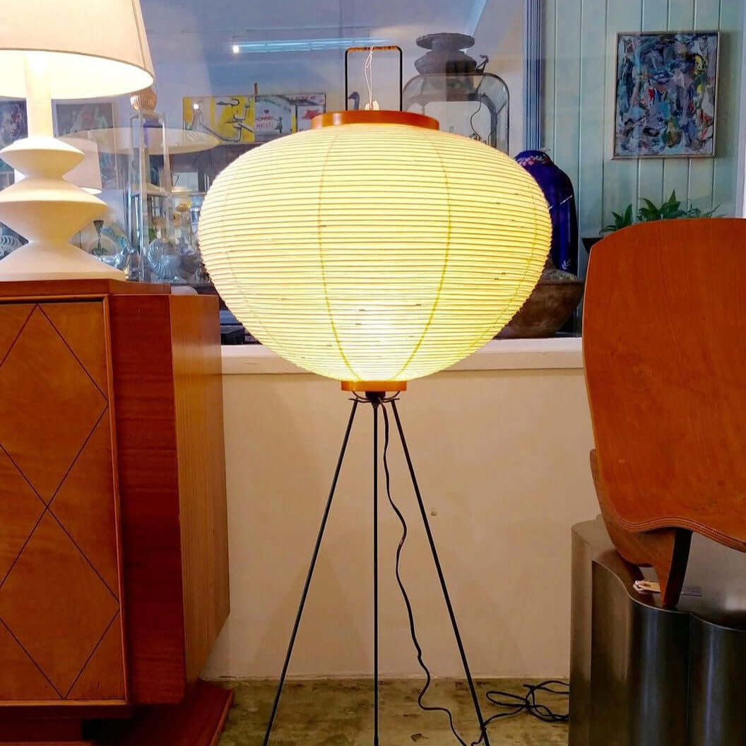 Kazumi Rice Paper Floor Lamp by OpalDwell Soft Ambient Glow OpalDwell