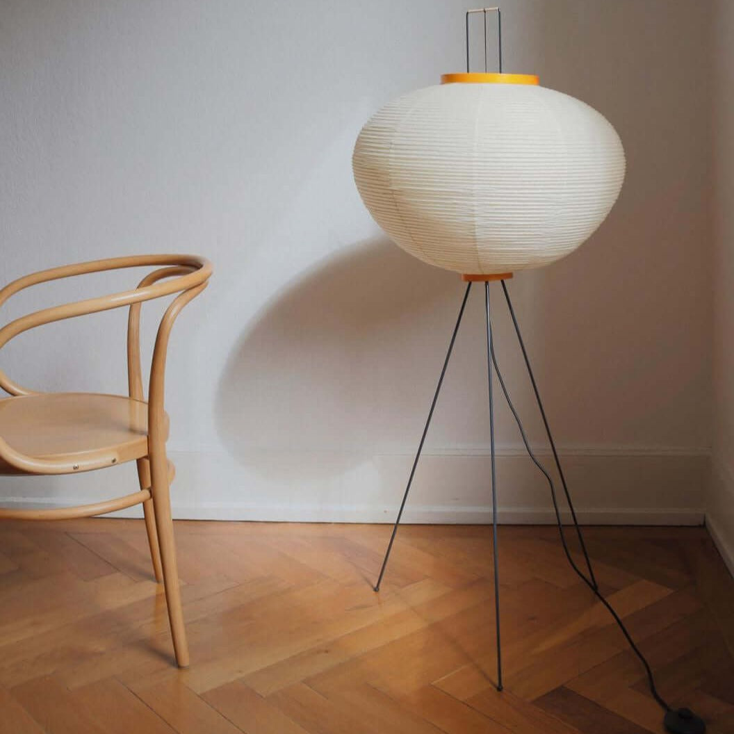 Kaze Rice Paper Floor Lamp - Japanese-Inspired Ambient Glow OpalDwell