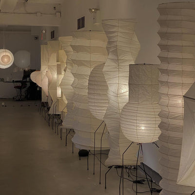Kaze Rice Paper Floor Lamp - Japanese-Inspired Ambient Glow OpalDwell