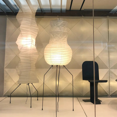 Kaze Rice Paper Floor Lamp - Japanese-Inspired Ambient Glow OpalDwell