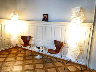 Kazumi Rice Paper Floor Lamp by OpalDwell Soft Ambient Glow OpalDwell