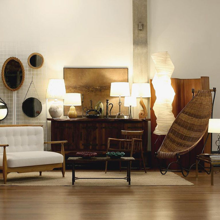 Kazumi Rice Paper Floor Lamp by OpalDwell Soft Ambient Glow OpalDwell