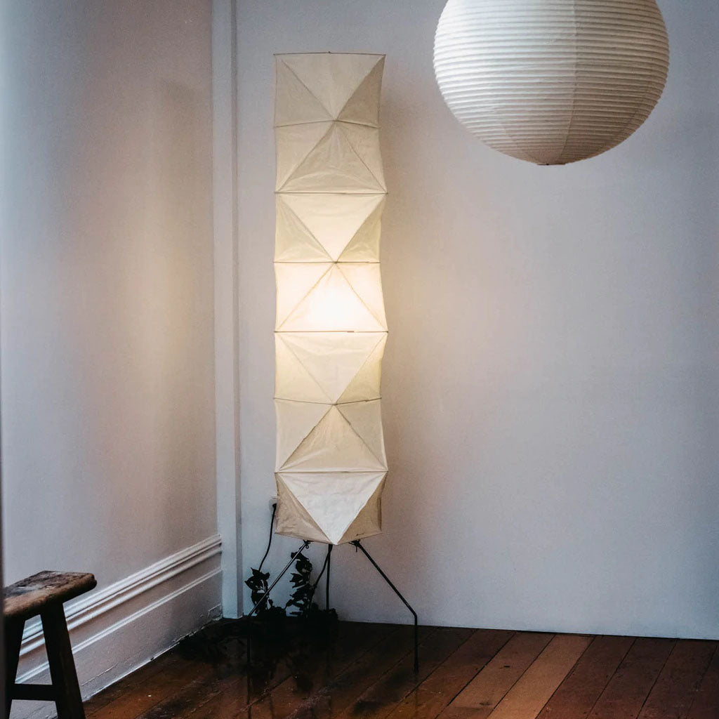 Kaze Rice Paper Floor Lamp - Japanese-Inspired Ambient Glow OpalDwell