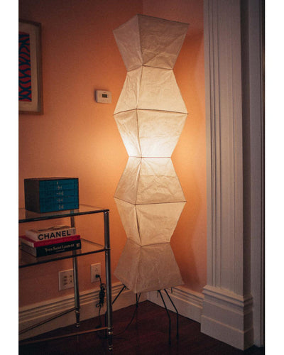 Kaze Rice Paper Floor Lamp - Japanese-Inspired Ambient Glow OpalDwell