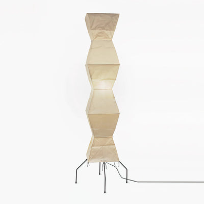 Kazumi Rice Paper Floor Lamp by OpalDwell Soft Ambient Glow OpalDwell