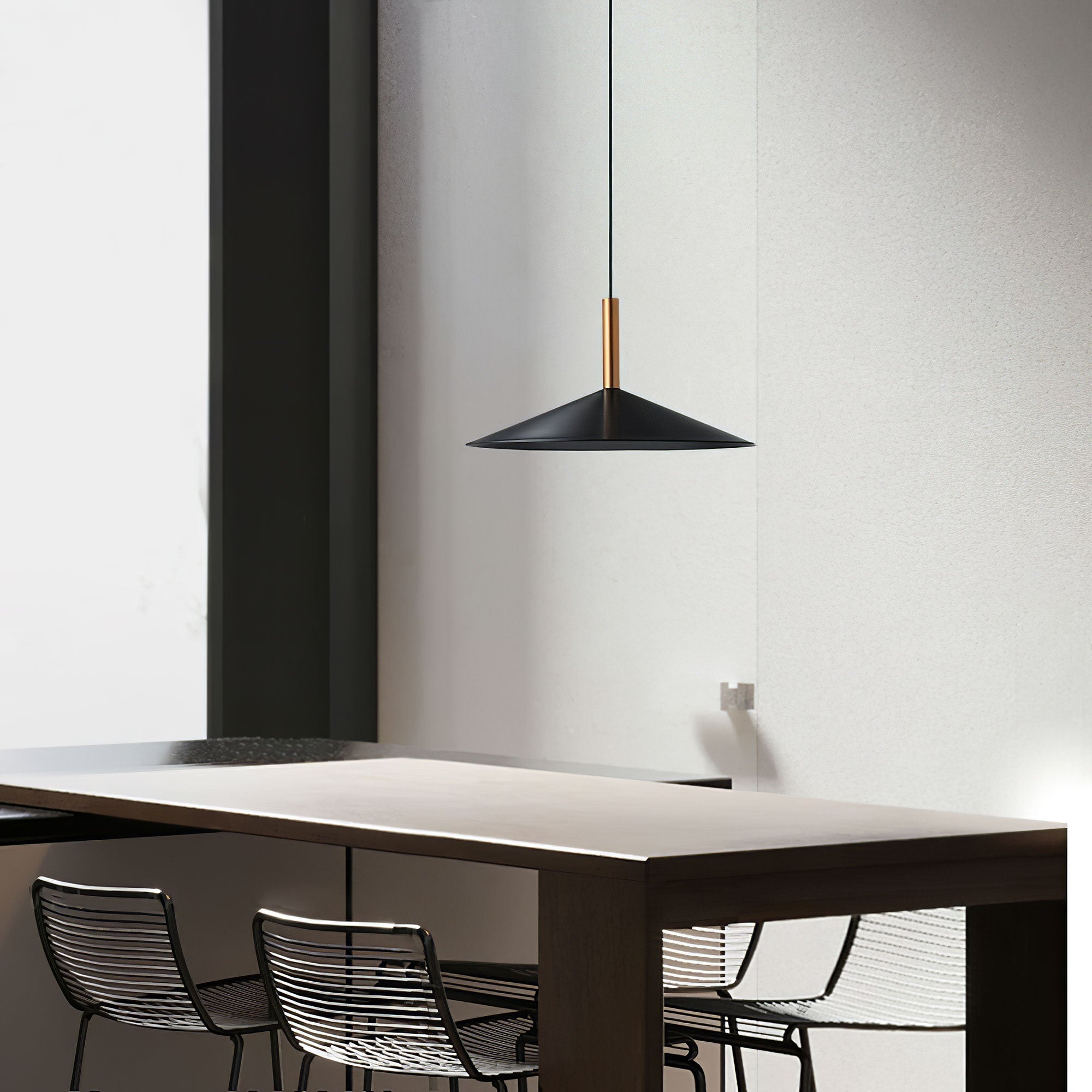 Quanta Cone Pendant Light With Soft Glow For Modern Spaces - OpalDwell