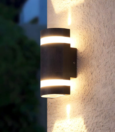 LuminaForge Modern Waterproof Outdoor Wall Sconce With LED Lighting - OpalDwell