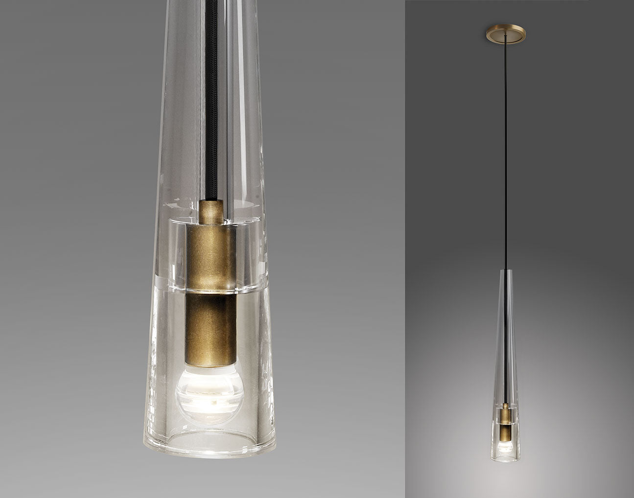 Asterra Premium Full Copper K9 Crystal LED Pendant Lights - OpalDwell