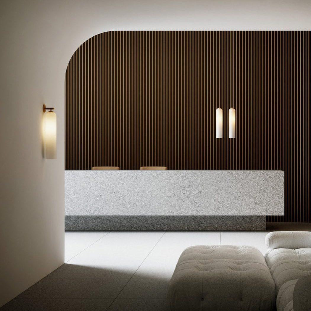 LumaGlass Wall Lamp Modern Glass Sconce for Cozy Spaces - OpalDwell