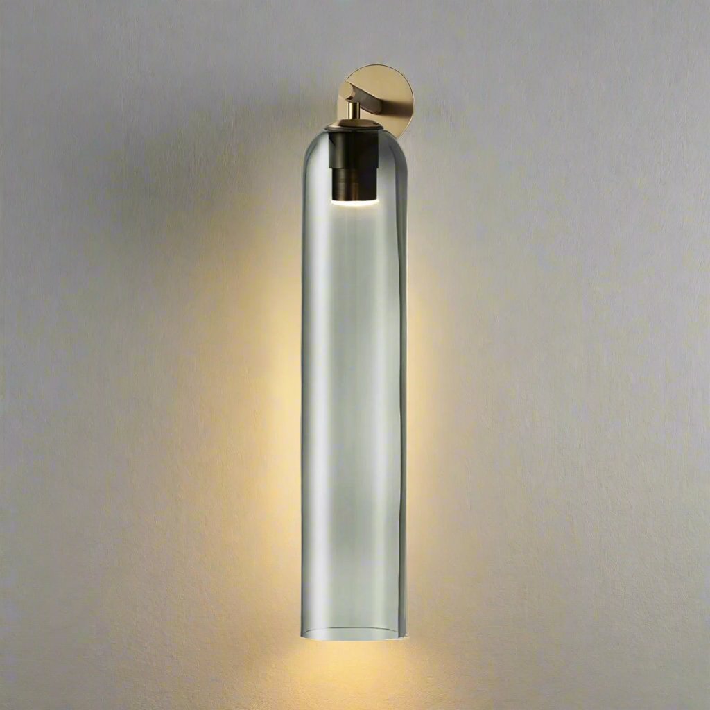 LumaGlass Wall Lamp Modern Glass Sconce for Cozy Spaces - OpalDwell
