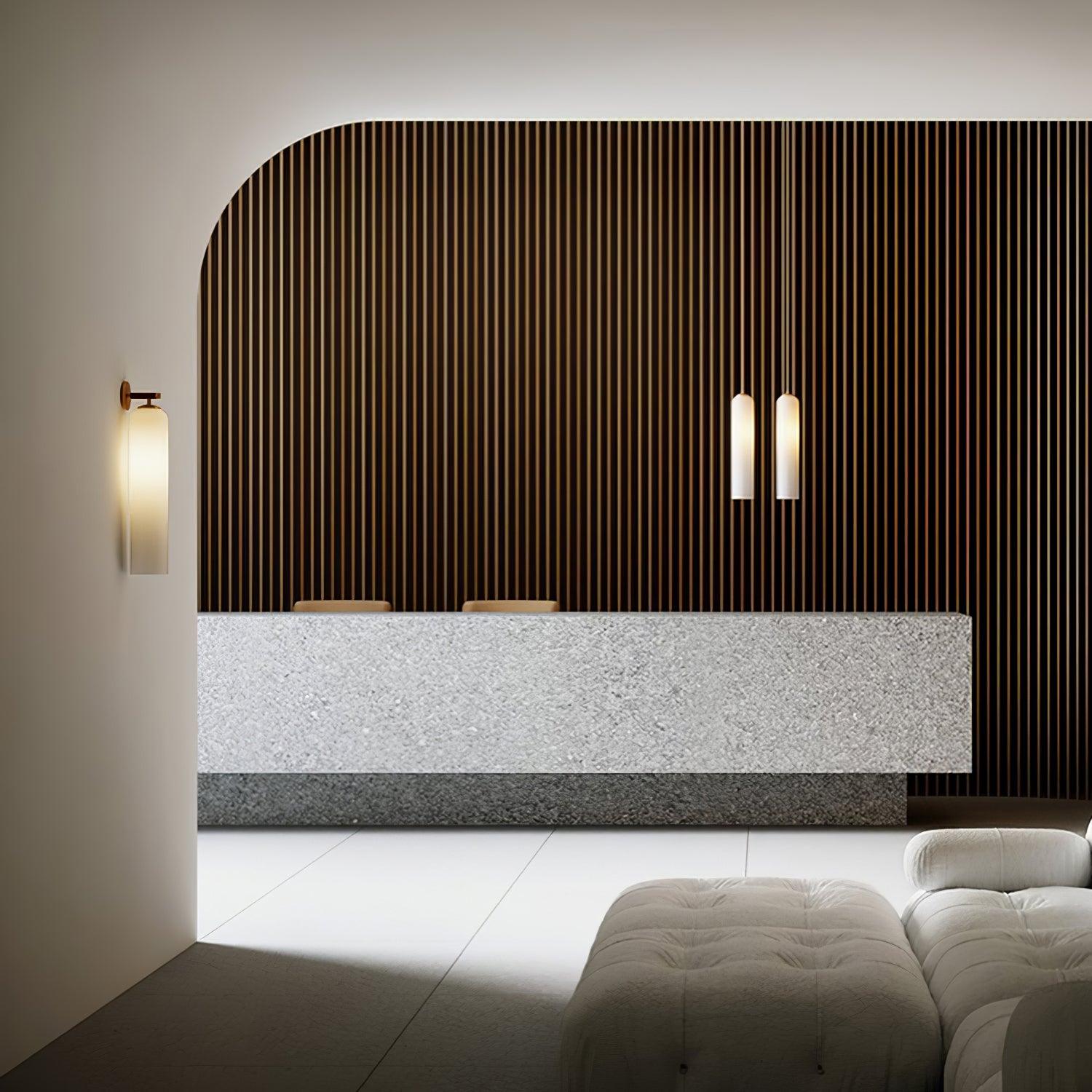 LumaGlass Wall Lamp Modern Glass Sconce for Cozy Spaces - OpalDwell