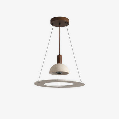 Travertine Modern Pendant Light With Designer Stone Chandelier For Dining And Living Rooms OpalDwell