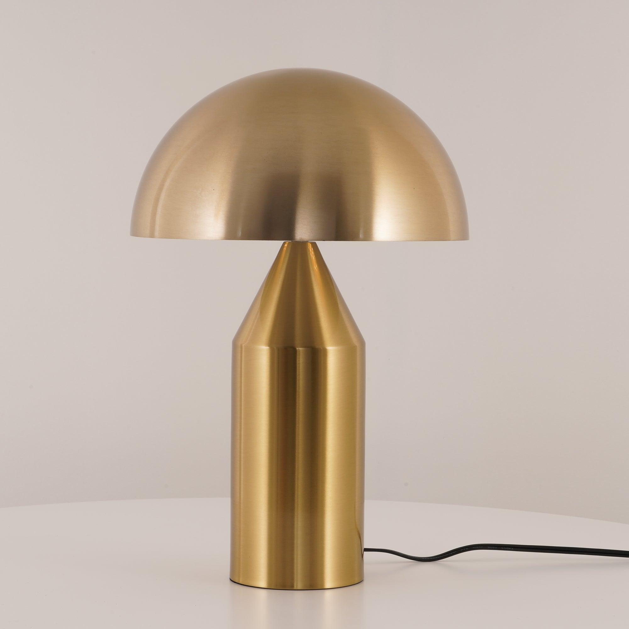 Atollo | Lunaro Sculptural Metal Table Lamp In Italian Style - OpalDwell