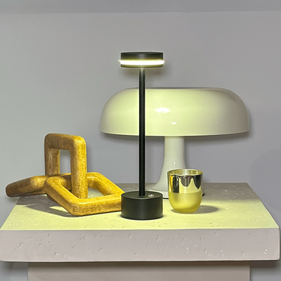 LumaNova Gold LED Table Lamp For Living Room And Bedroom With Soft Warm Light - OpalDwell