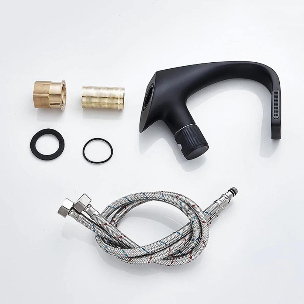 CascadeFlow Modern Waterfall Sink Faucet One-Handle OpalDwell