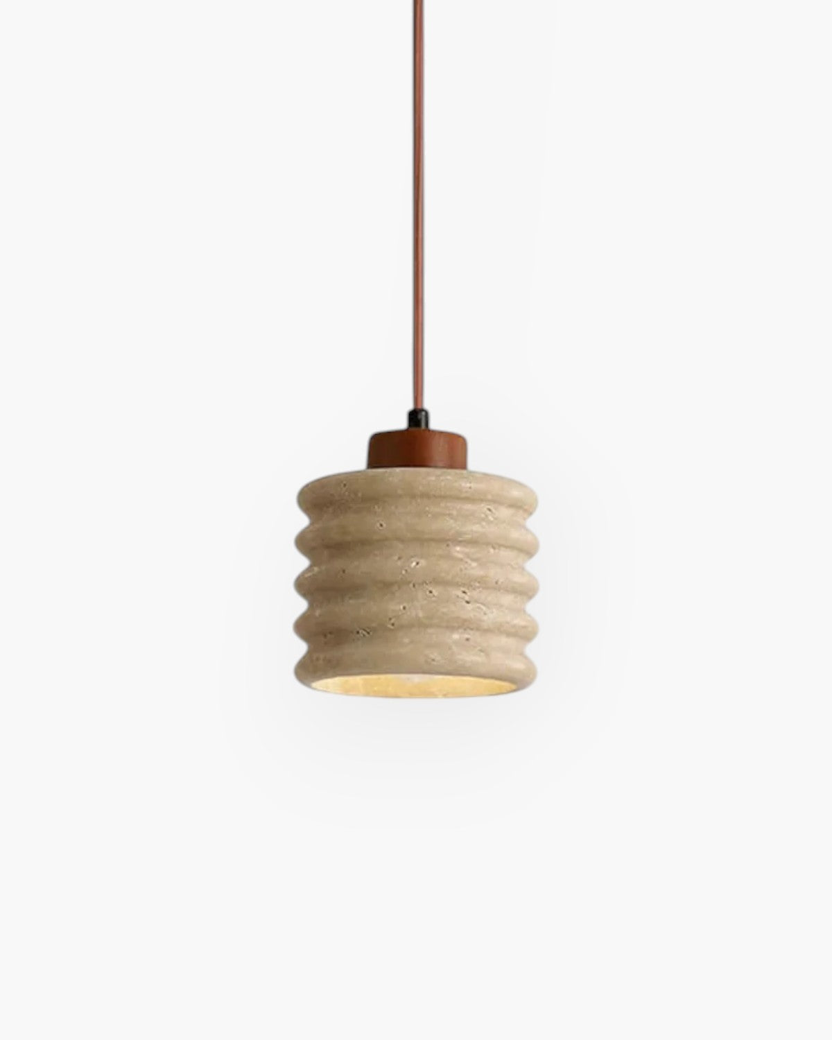 LumaVell Japandi Pendant Light With Wavy Ceramic Shade - OpalDwell