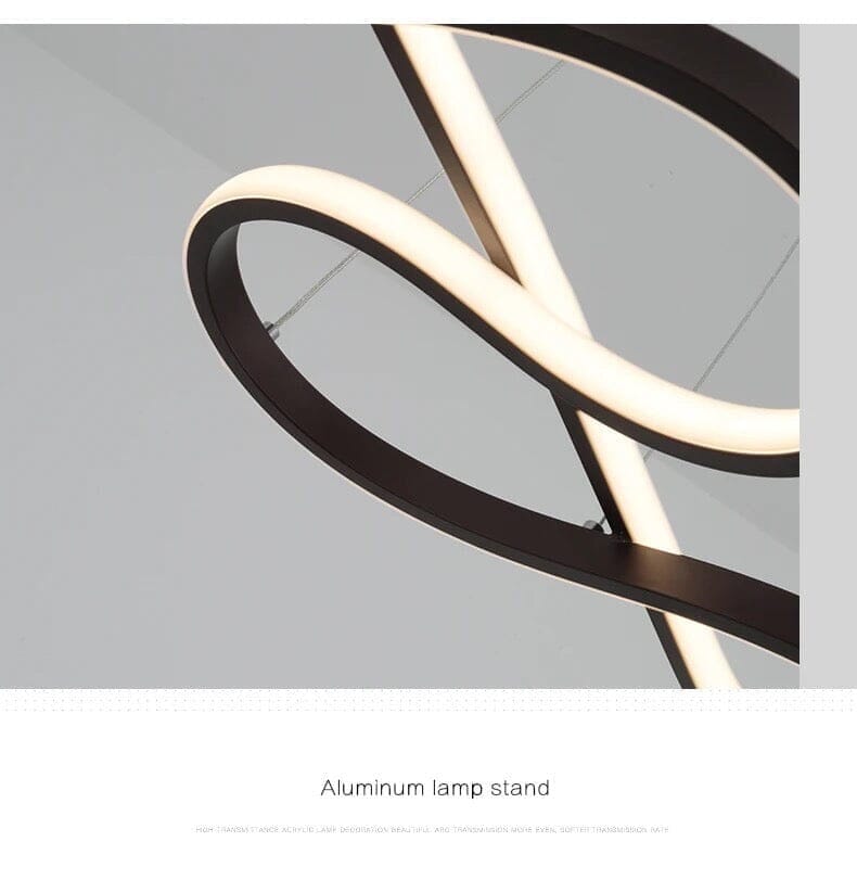 Liora | Black Bow LED Pendant - OpalDwell