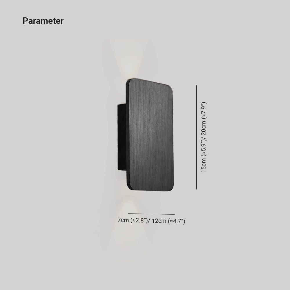 LumaRect Indoor Wall Lamp | Rectangular LED Fixture - OpalDwell