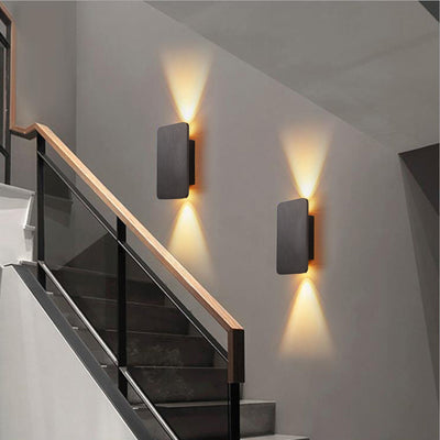 LumaRect Indoor Wall Lamp | Rectangular LED Fixture - OpalDwell