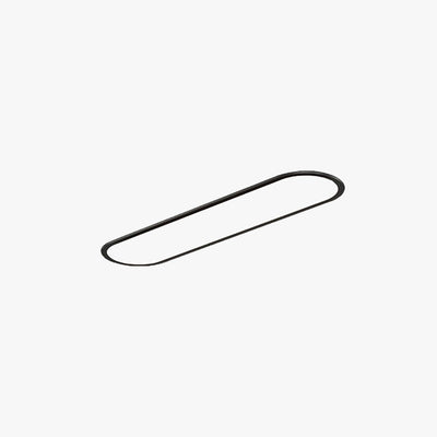 NovaOval Slim Oval Ceiling Light for Living Rooms and Homes OpalDwell