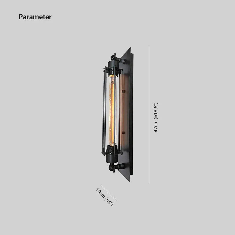 Aurel Cylinder Metal Wall Lamp Vintage Multicolor Fixture - OpalDwell