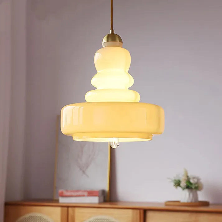 Gourd Glass Pendant Light in Bauhaus Style | OpalDwell - OpalDwell