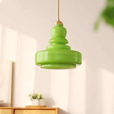 Gourd Glass Pendant Light in Bauhaus Style | OpalDwell - OpalDwell