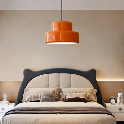 AuroraOrbit Orange Bauhaus Pendant Lamp for Dining Room - OpalDwell