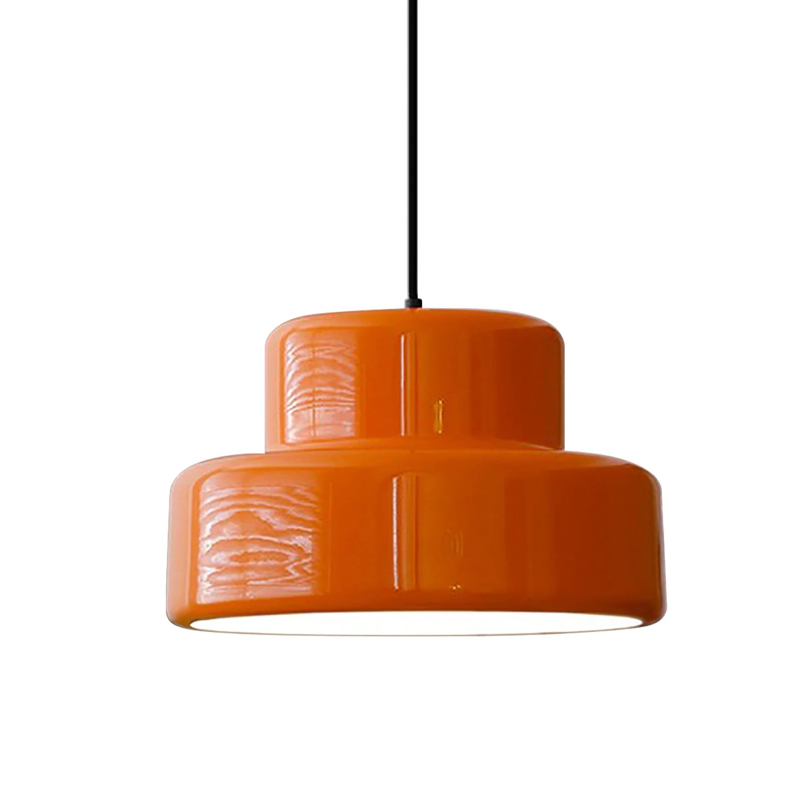 AuroraOrbit Orange Bauhaus Pendant Lamp for Dining Room - OpalDwell