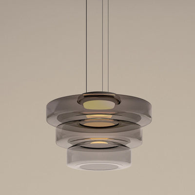 LumenCrest Bauhaus Glass Pendant For Kitchen Island - OpalDwell